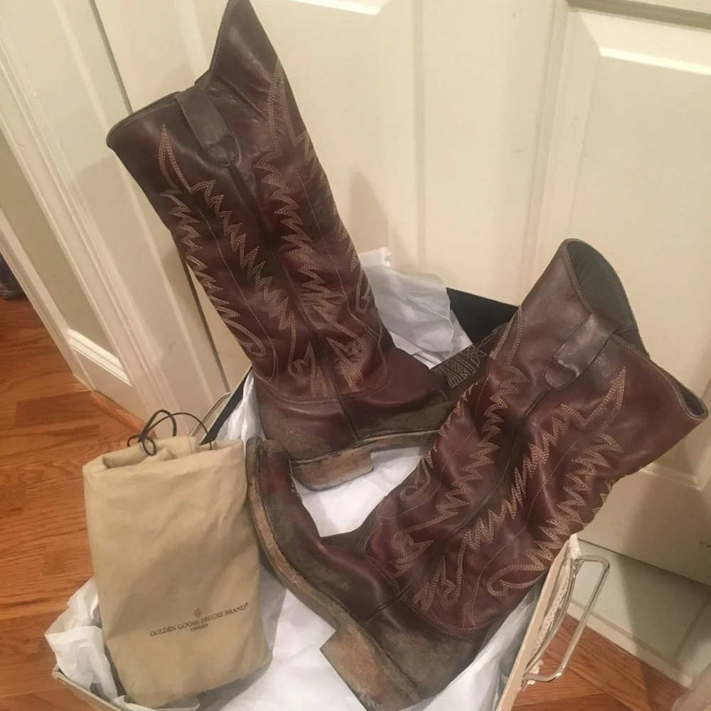 Brand New Golden Goose Cowboy Boots - Picture 5 of 7
